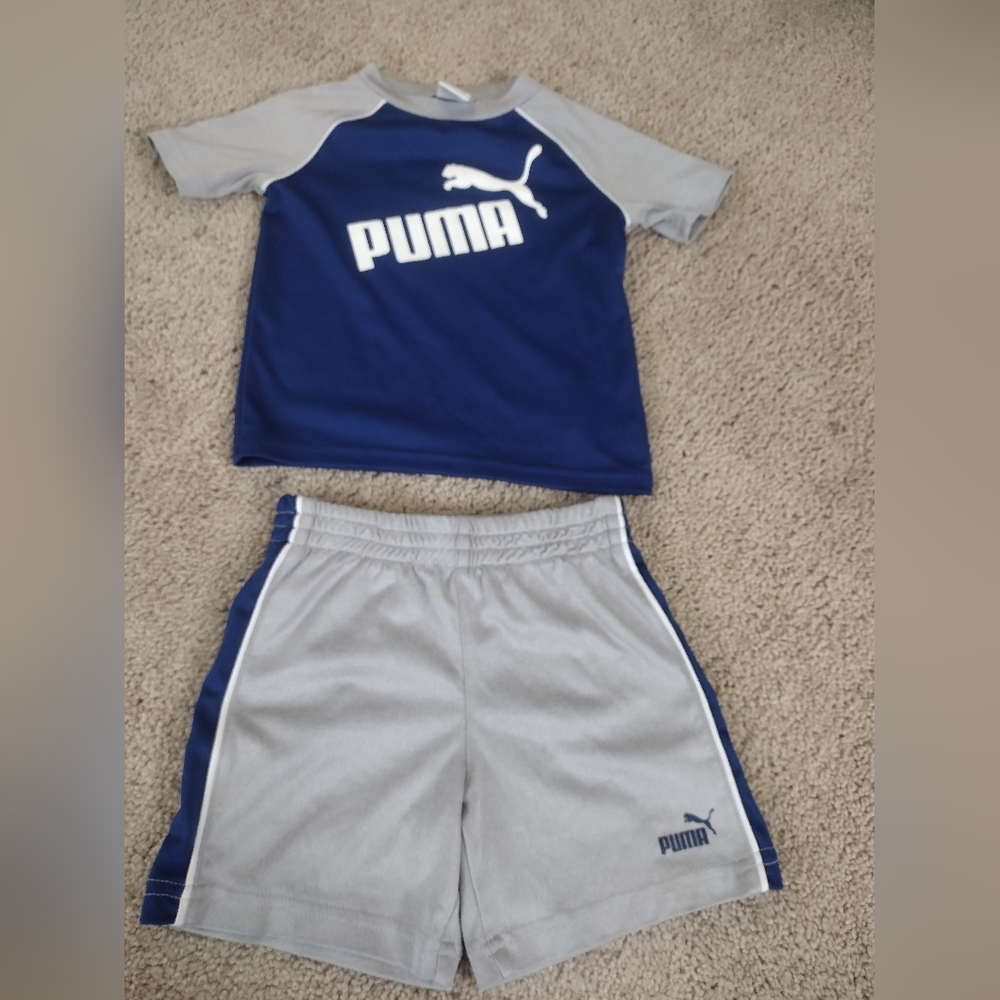 🩶PUMA💙 boy's matching short set size 18 months